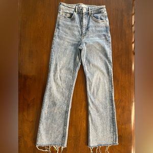 Zara flared high-rise jeans